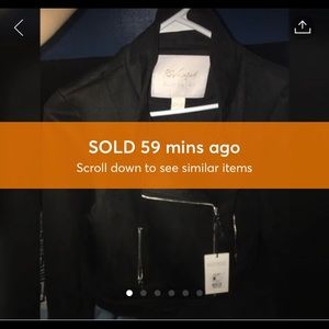 SOLD! — NEW Suede Biker Jacket